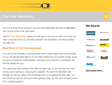 Tablet Screenshot of carhireaberdeen.com